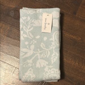 Vera Bradley Soft Blue and White Floral Scarf